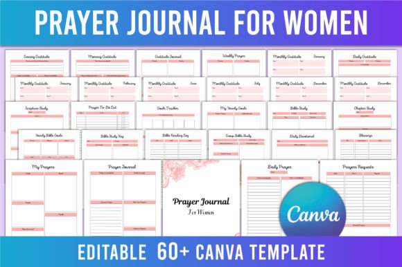 Download Prayer Journal for Women Canva Interior - Prayer journal for women Collection