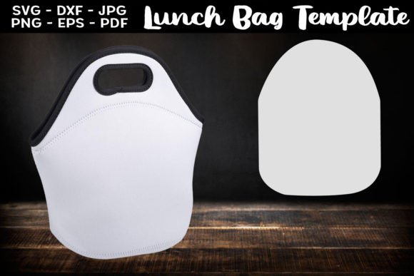 Download Lunch Bag Template, Lunch Tote Bag SVG - Lunch bag template Collection