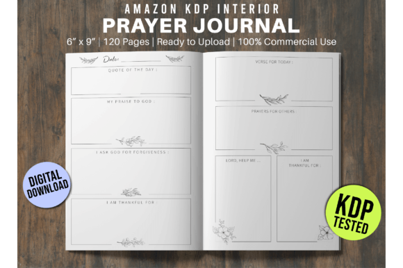 Download Prayer Journal for Women Floral KDP - Premium Resources