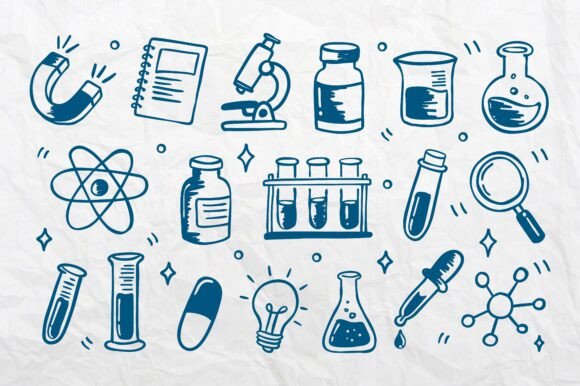 Download Hand Drawn Chemistry Laboratory Element - Men Collection
