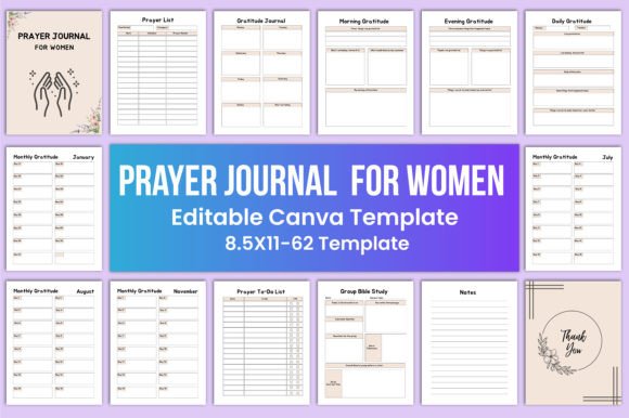 Download Prayer Journal for Women Canva - Prayer journal for women Collection