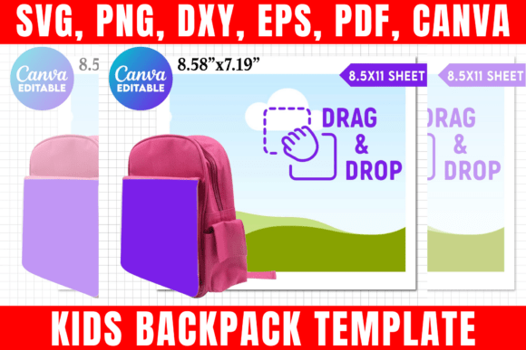Download Kids Backpack Canva Template - Premium Resources