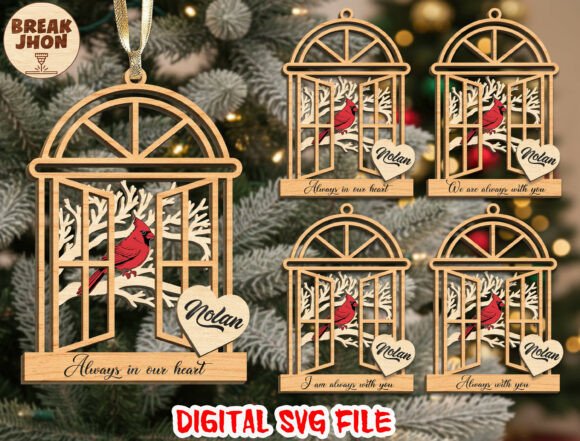 Download Memorial Cardinal Ornament SVG - Men Collection