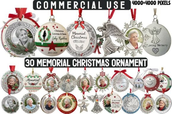 Download Memorial Christmas Ornament Bundle - Men Collection