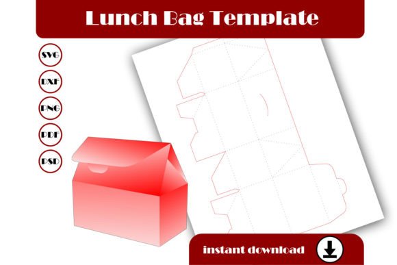 Download Lunch Bag Template, Paper Bag Template - Lunch bag template Collection