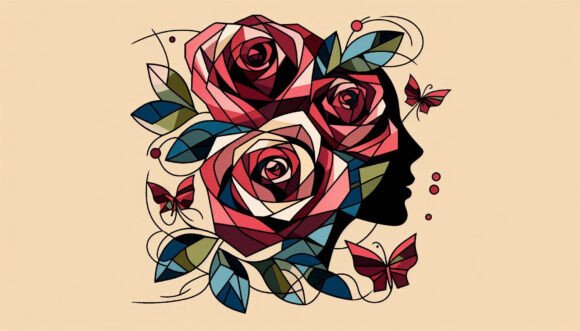 Download Cubist Interpretation of Roses, Fragment - Men Collection