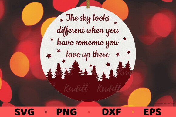 Download The Sky Look Different Memorial Ornament - Men Collection