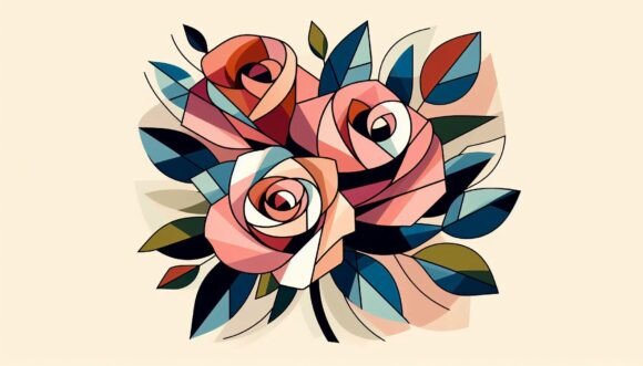 Download Cubist Interpretation of Roses, Fragment - Men Collection