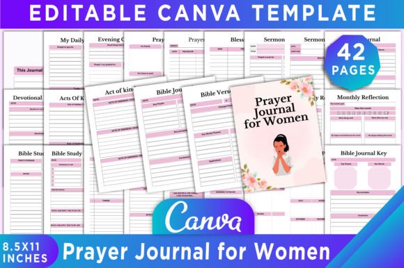 Download Prayer Journal for Women Canva Template - Prayer journal for women Collection