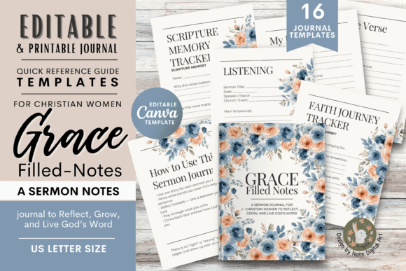 Download Sermon Notes Journal for Christian Women - Men Collection