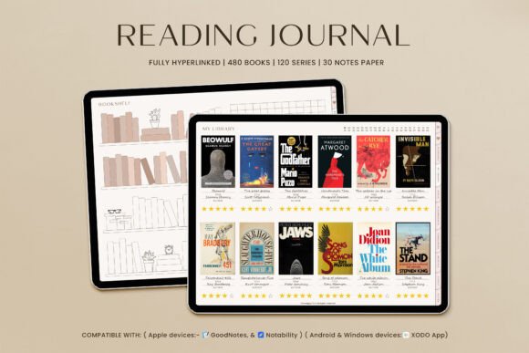 Download Digital Reading Journal IPad Planner - Reading Collection