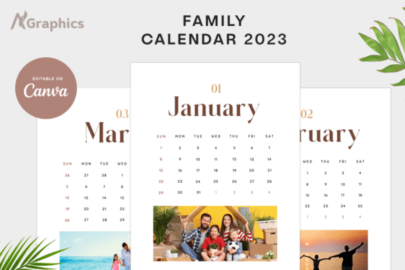 Download 2023 Photo Calendar Template A4, A5 Size - Photo calendar Collection
